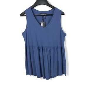DKNY Jeans Peplum Sleeveless Top
